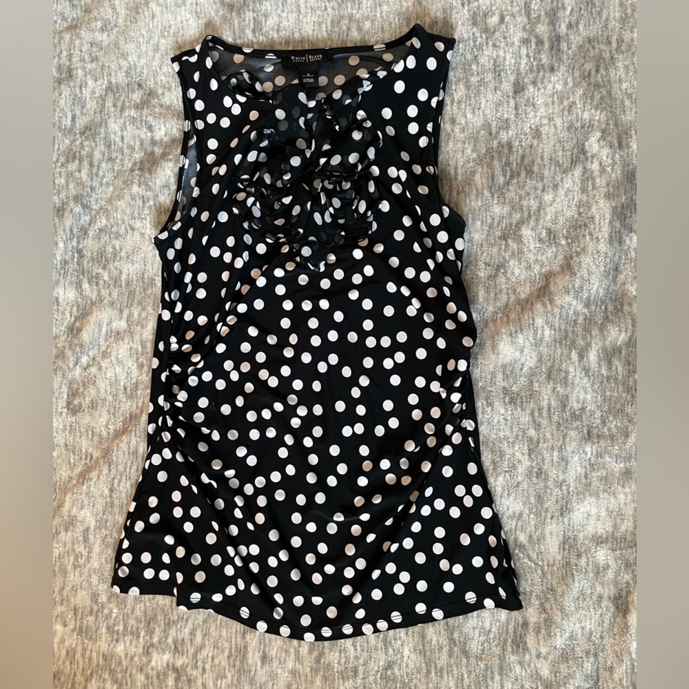 White House Black Market sleeveless blouse, size small